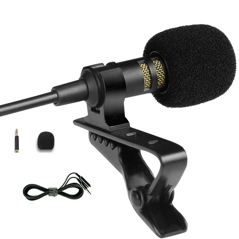 

M50Plus Lavalier Microphone 360 Degree Omnidirectional Pickup Microphone 3.5mm Computer Game Live K Song Microphone