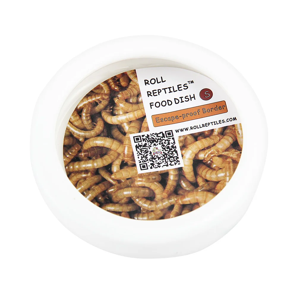 Чаша для воды рептилия керамическая червь блюдо еда для ящериц/паук живого корма анти-побега