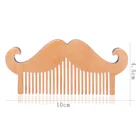 Натуральный борода расческа двойной борода масляная голова Форма борода Расческа Щетка для ухода за бородой масло инструмент борода расческа набор профессиональных