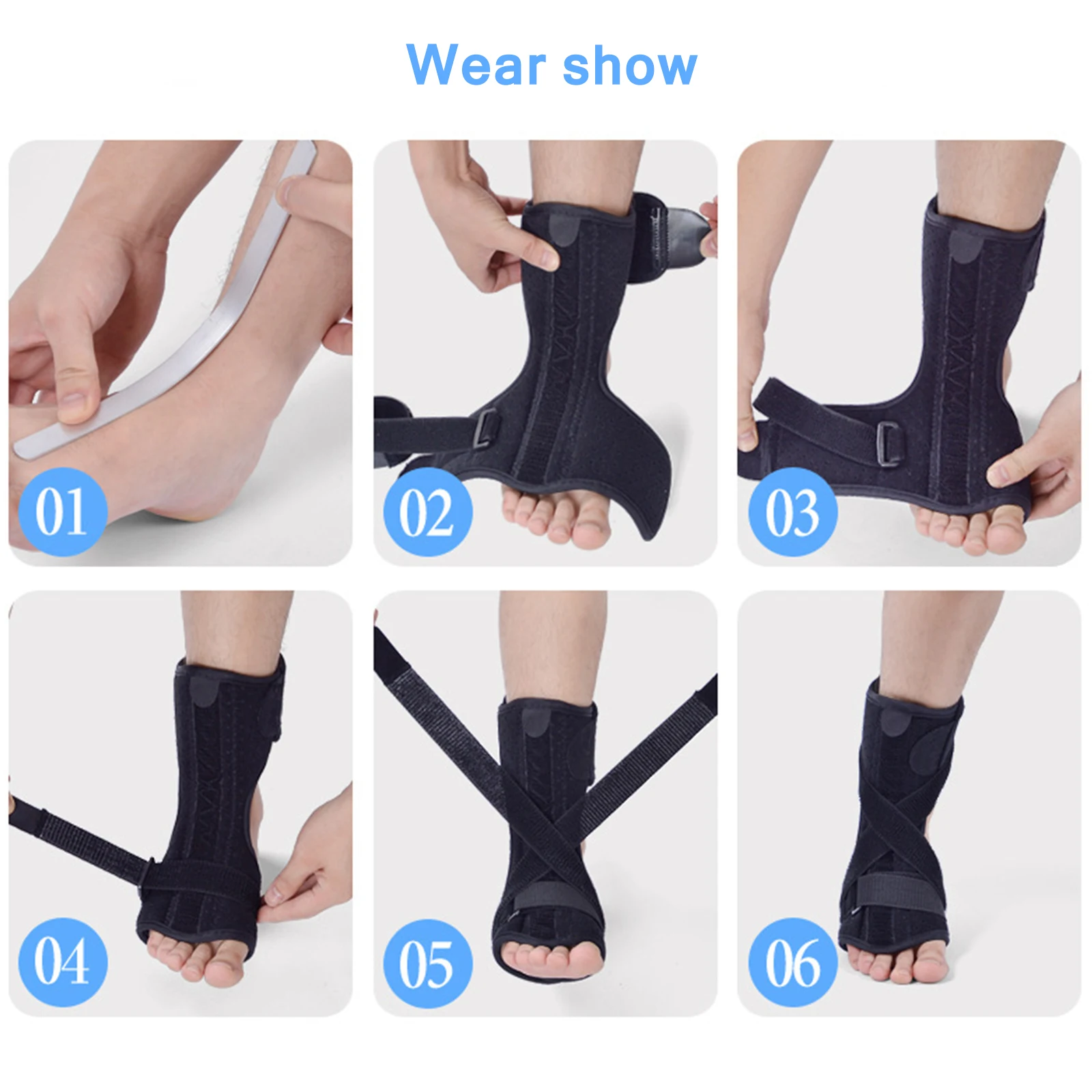 

Foot Support With PVC Ball Plantar Fasciitis Sprained Foot Support Orthosis Memory Foam Aluminum Strip Splint PP Massage Ball
