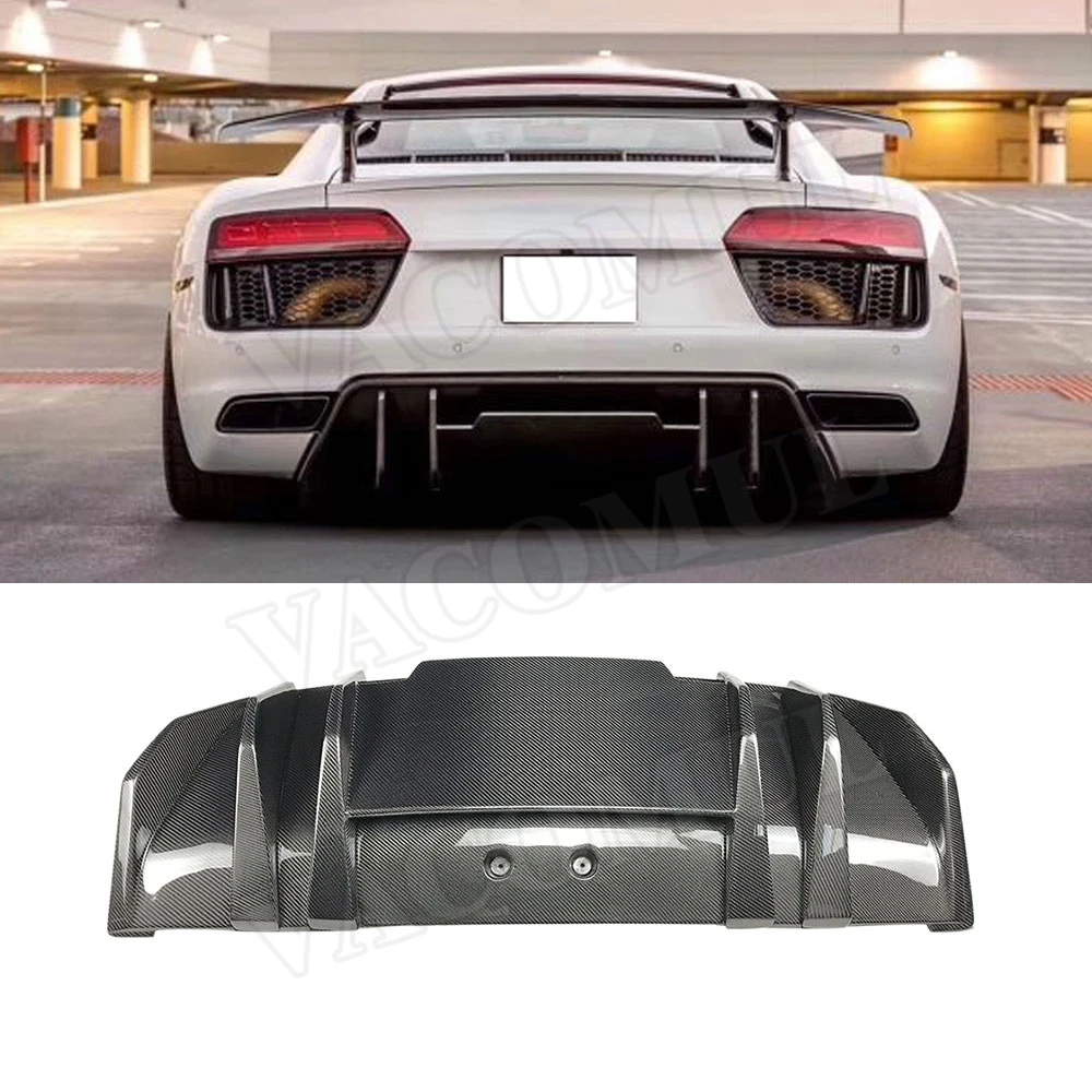 Сухой спойлер из углеродного волокна для заднего диффузора губ Audi R8 V8 V10 2017-2020