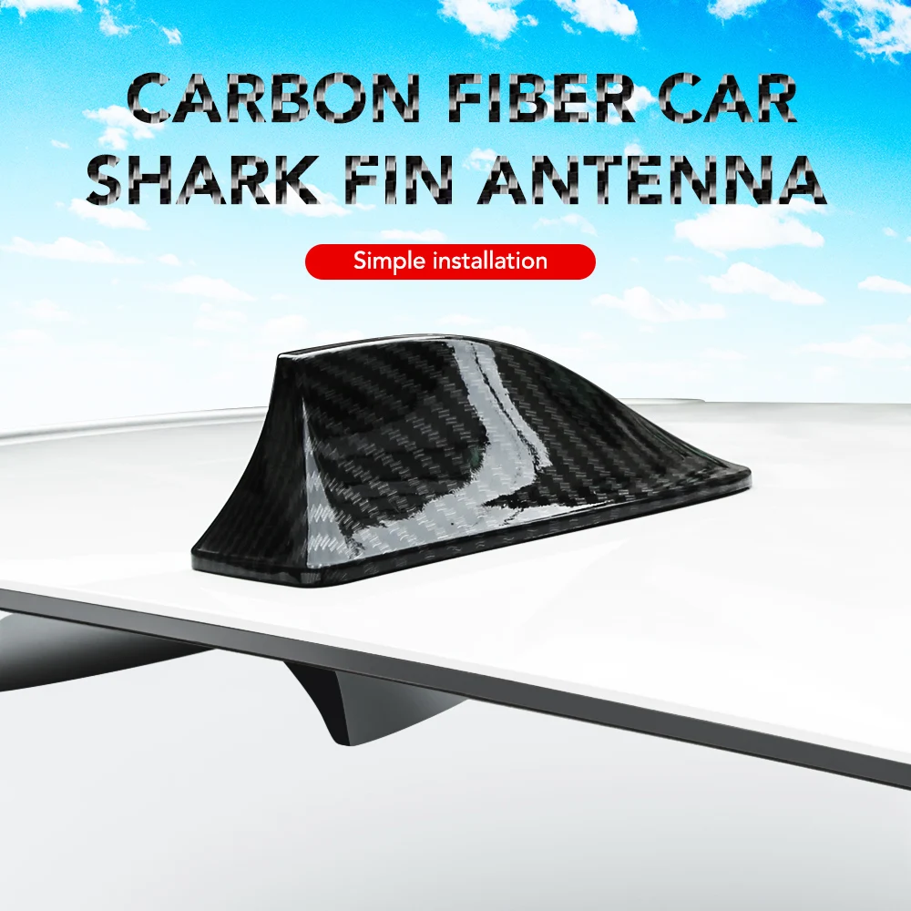 Carbon Fiber Car Shark Fin Antenna For Volvo Ford Focus VW JETTA MK6 GOLF Skoda Fabia Cruze Hyundai Solaris | Автомобили и