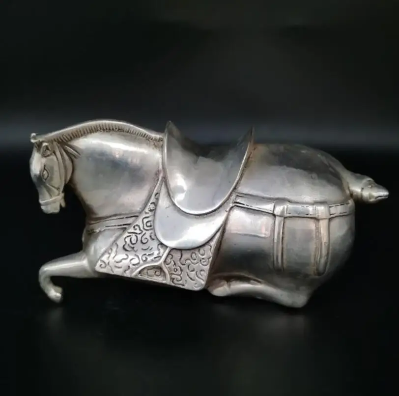 

Китайская Статуэтка из белой меди с лошадью Тан