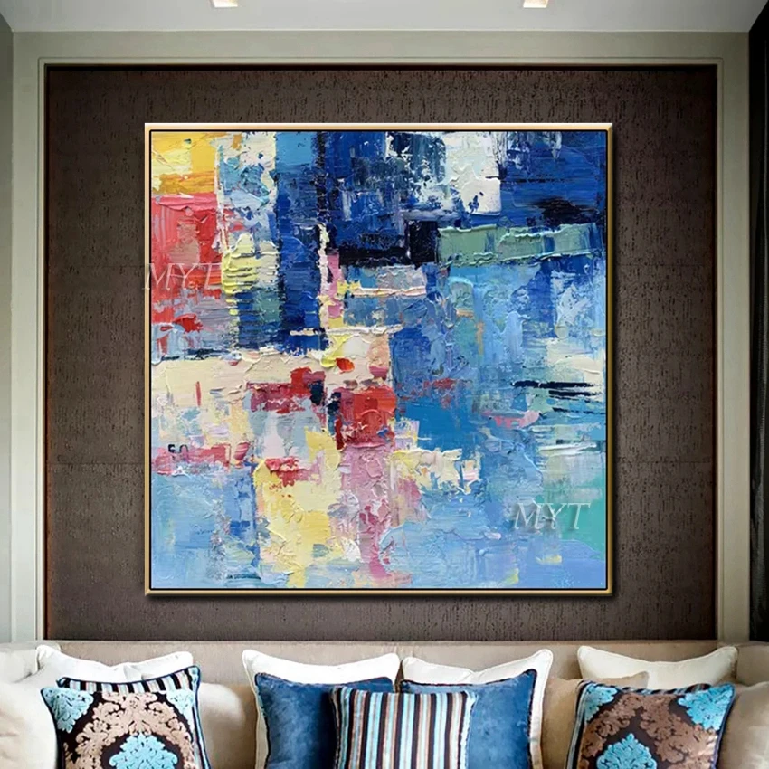 

Multicolor Creation Abstract Oil Painting Wall Art Home Decor Picture Modern Painting On Canvas 100% Handpainted No Framed