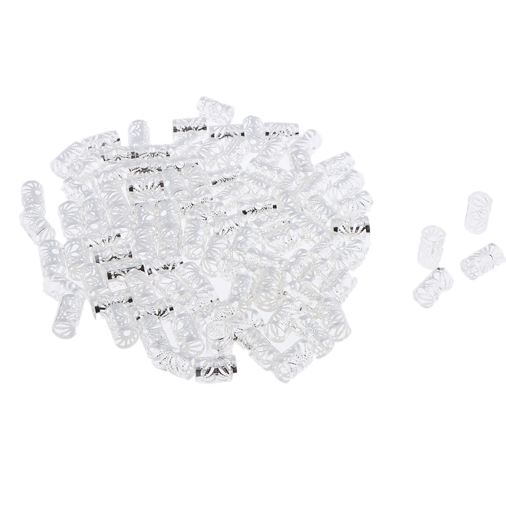 

100 шт Бусины страх Замок Манжеты кольца для косичек парикмахерские ювелирные изделия