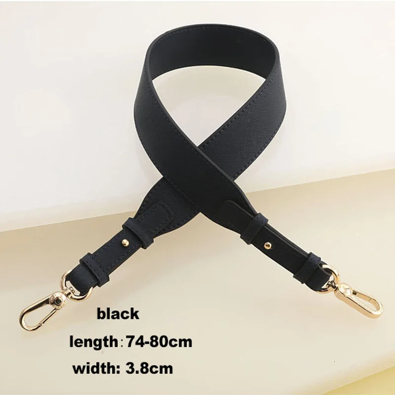Bag Strap For Shoulder PU Leather Wide Strap Handle Accessory Fashion Crossbody Belt for Women Bags
