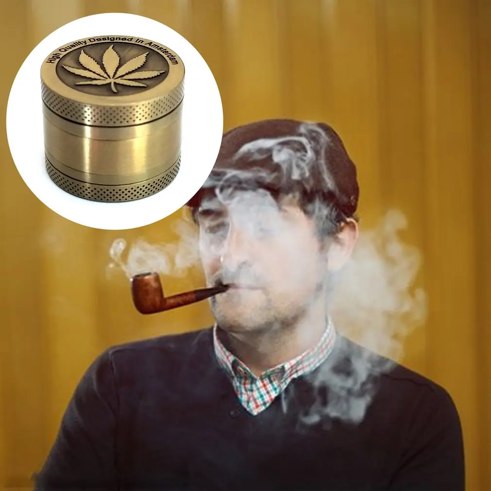 3/4 Слои цинковый сплав ручной измельчитель 40 мм специй травы сорняков табак дыма