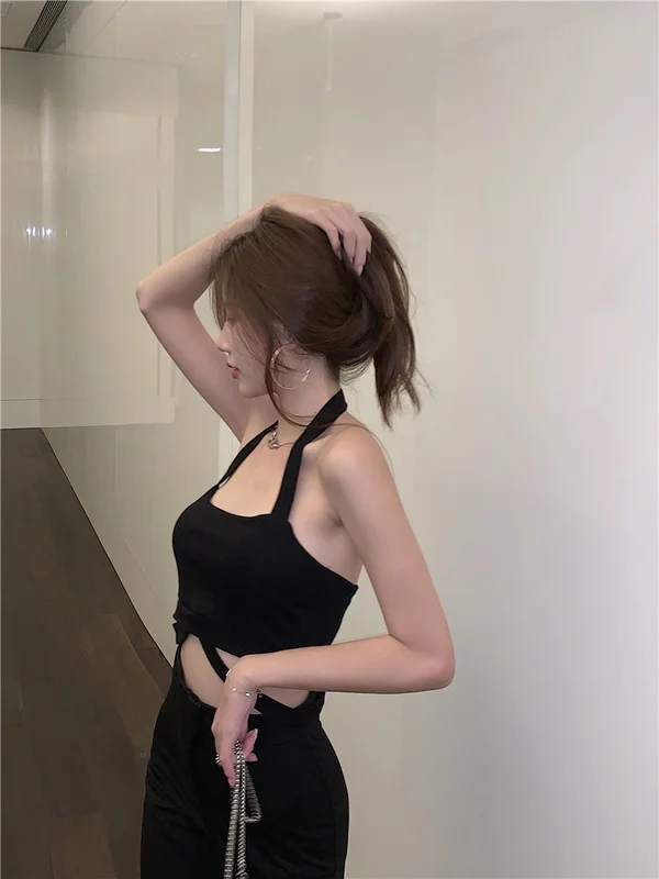 

Halter Midriff Outfit Camisole Nuyoah