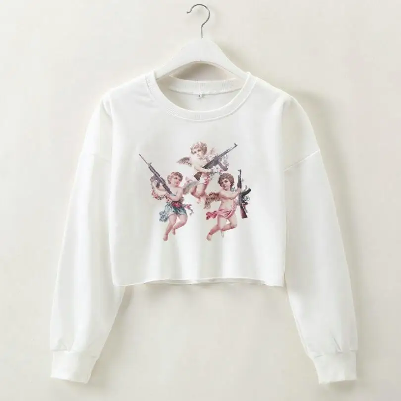 White 1 Однотонный укороченный топ, спортивные рубашки для йоги, женские весенне-осенние толстовки с длинным рукавом и круглым воротником, спортивные футболки для фитнеса, тренажерного зала, тренировок - Цвет: White 1