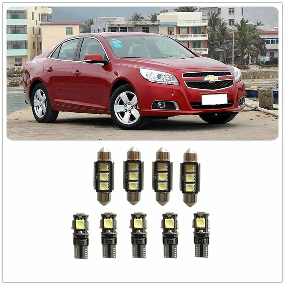 Комплект белых светодиодных ламп для салона Chevrolet HHR Impala Lumina Prizm Orlando LUV Optra Meriva Matiz