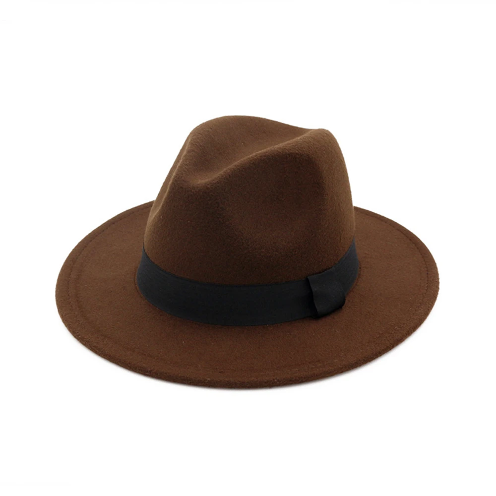 

SHOWERSMILE Deep Green Pork Pie Hat Hat Fedora Woolen Autumn Winter Hats for Women Men British Syle Wide Brim Panama Cap