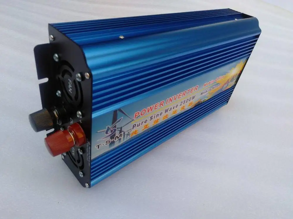 Двойной цифровой дисплей Чистая синусоида Инвертор полный Мощность 2500W инвертор