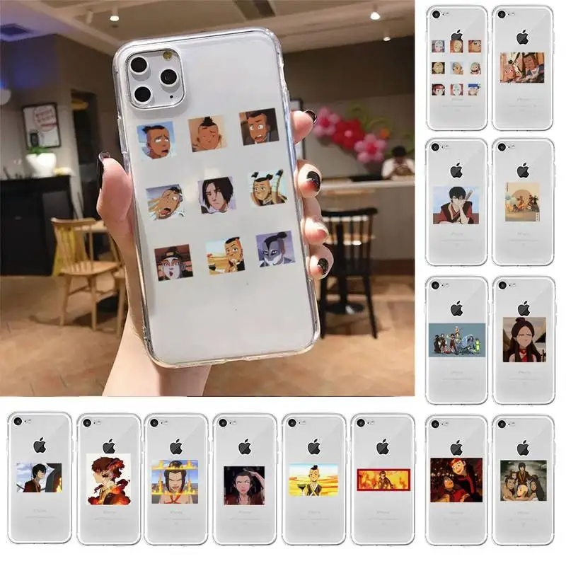 

Avatar The Last Airbender Phone Case For iphone 13 X XS MAX 6 6s 7 7plus 8 8Plus 5 5S SE 2020 XR 11 11pro max Clear funda Cover