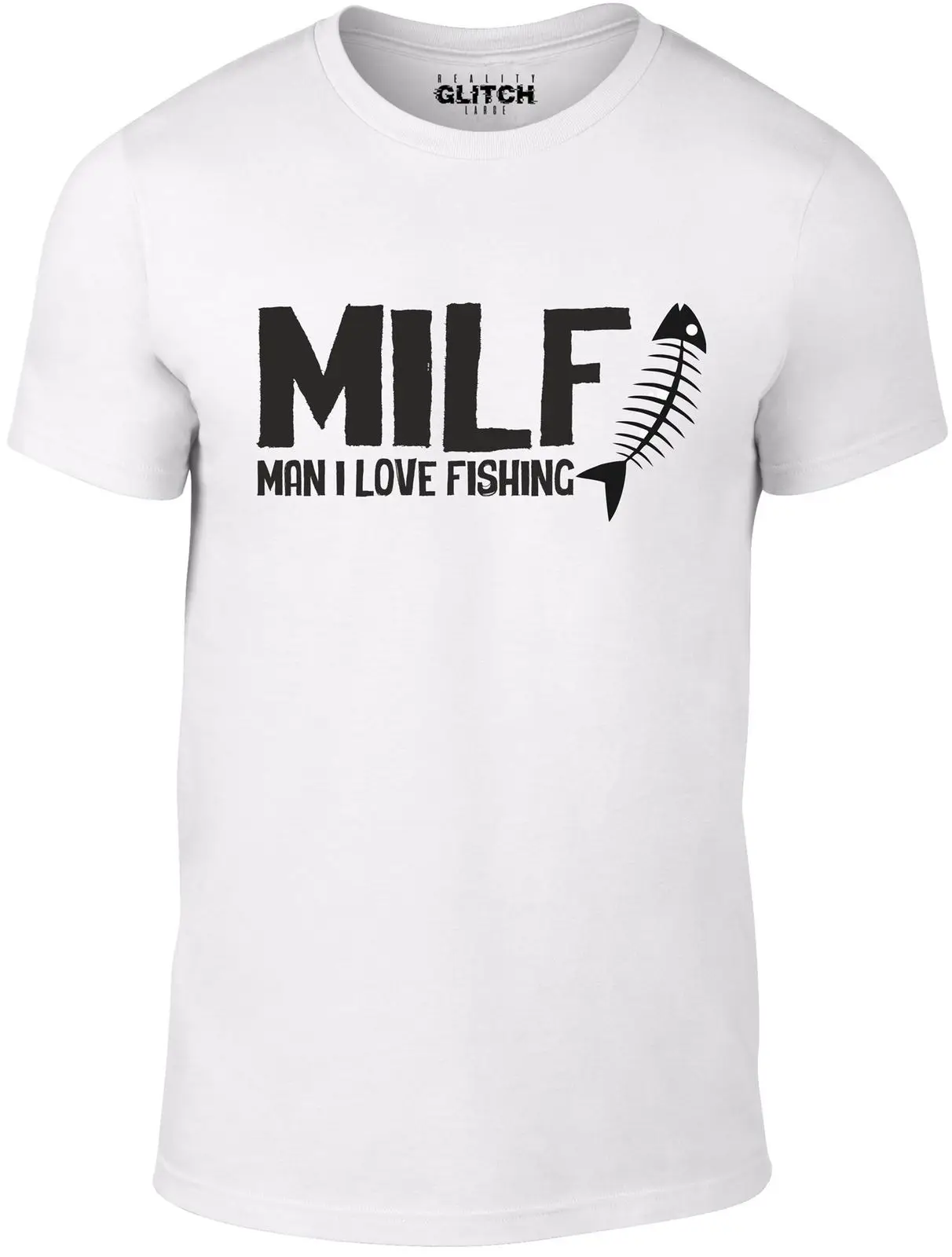 

Mens Man I Love Fishinger (MILF) T-Shirt - Gift Idea Present Funny Sport Catch Print T Shirts Man Short Sleeve T Shirt Top Tee