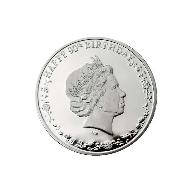 2016 г. эйир королева Англии день рождения 90-х Посеребренная монета Канада одна