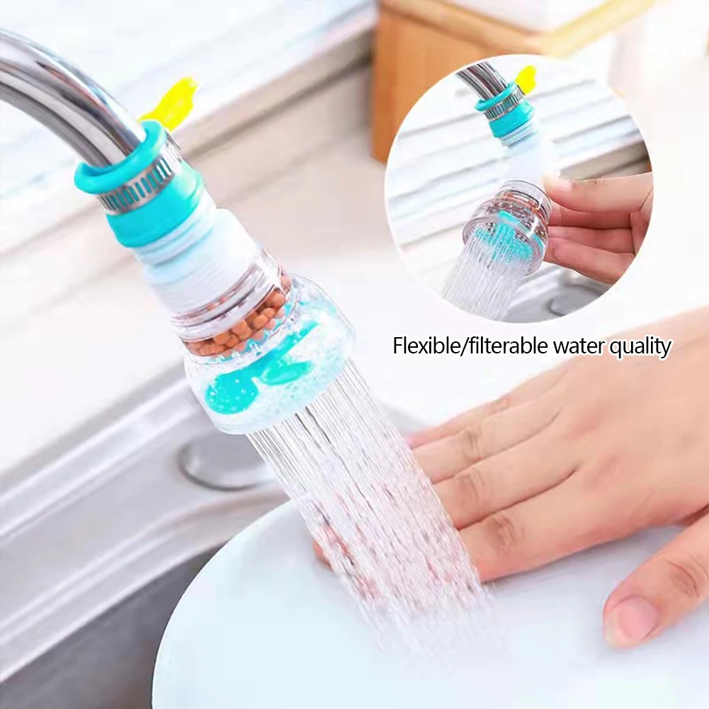 

Kitchen Device Head Swivel Spout Faucet Extension Extender 360 Rotating Adjustable Anti-Splash Water-saving Valve Filter Tap