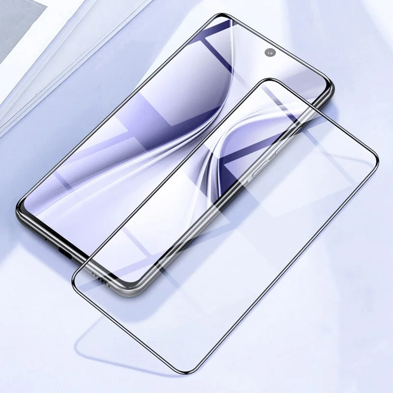 

9D Tempered Glass for Huawei Nova 8 SE Black Edge Full Cover Screen Protector for Nova8 SE Youth 9H 2.5D Clear Protective Glass