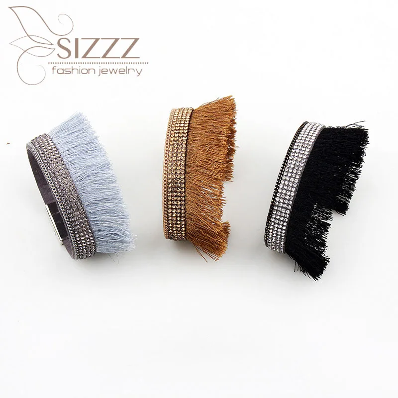 2019 Korean jewelry tassel magazine models stainless steel boutique magnetic buckle bracelet&ampbangles for women/men | Украшения и