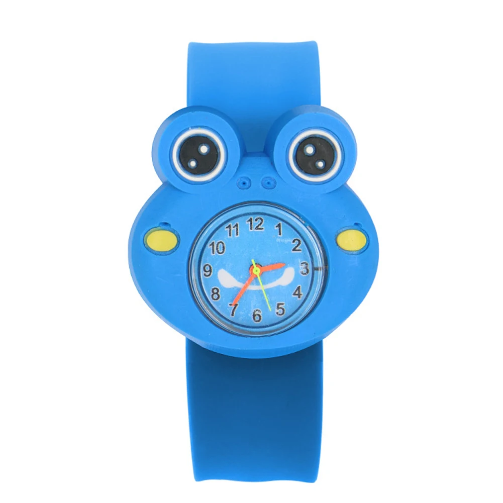 

Interesting Sweet Children Watch Wrist Silicone Tape Durable Cartoon Pattern Gift Student Birthday Multi-color Patted Table Toys