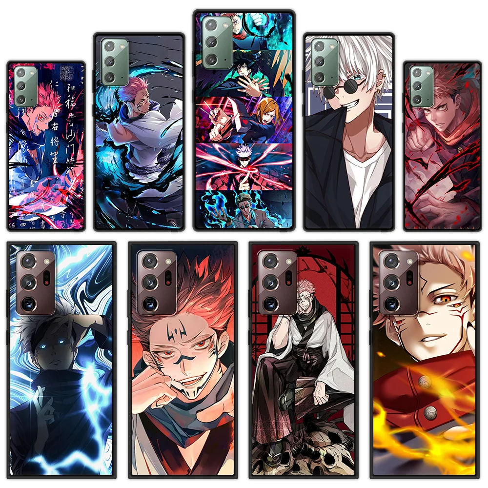 

Jujutsu Kaisen Anime Phone Case For Samsung Galaxy Note 20 Ultra 10 Plus Lite M31 Soft Silicone Black Cover Shell Couqe Funda