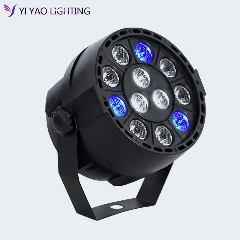 Мини 12x3w светодиодный сценический светильник 36W RGBW DMX 512 8CH для клубного Dj шоу Дома