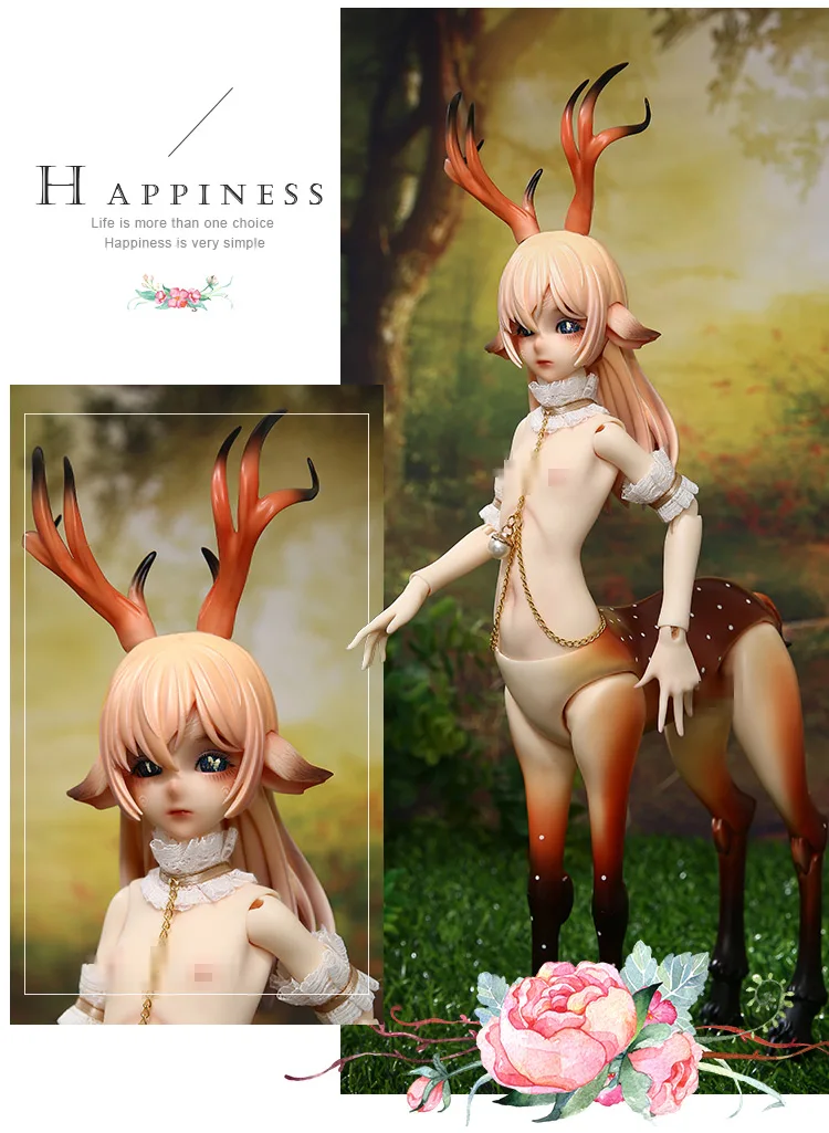Funan олень Мужской BJD кукла 1/4 фантазия кентавра гибридные Феи высокое качество игрушка для девочки Сказочная страна Oueneifs