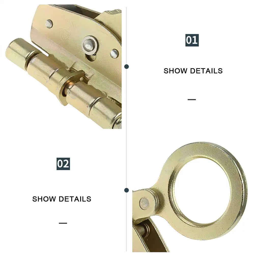 

2021 New Alloy Steel Self-locking Device High-altitude Anti-dropping Device Rock Climbing Mountaineering Grab Rope