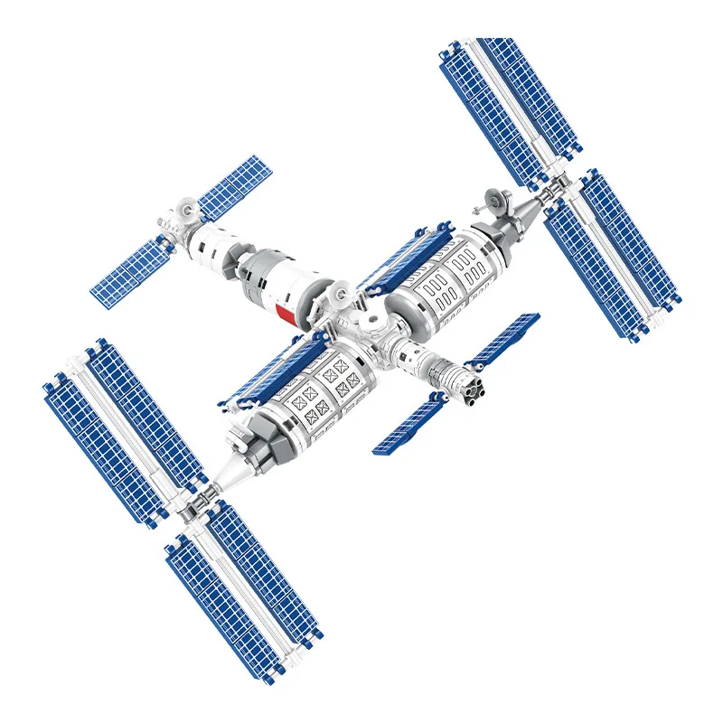 

New DIY Manned Space Station Model Building Blocks with Astronaut Figures Bricks Toys For Children Birthday Gifts