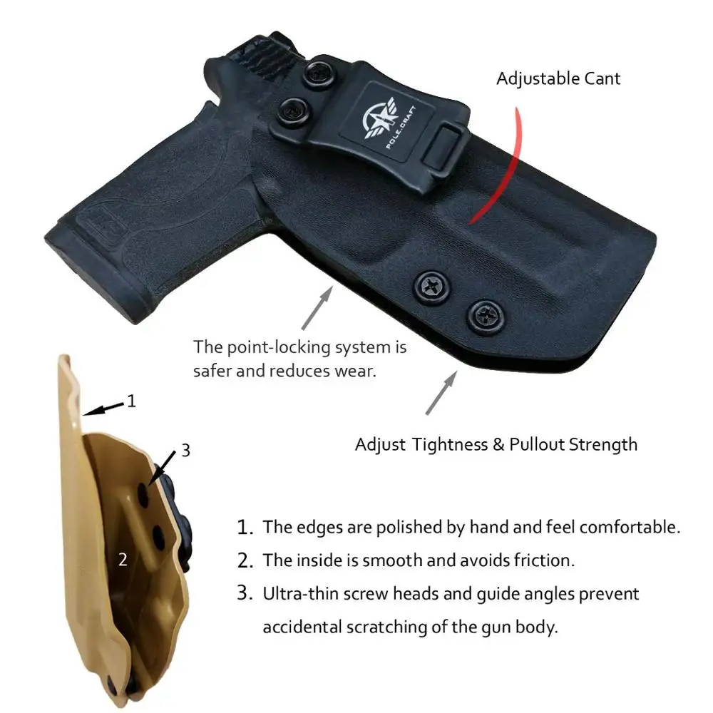 Чехол для пистолета PoLe.Craft IWB KYDEX Подходит для: Smith &amp Wesson M P 380 EZ S W чехол внутри