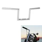 Z-образные стержни для Руля Мотоцикла 1 дюйм, руль для Harley Softail Sportster Chopper Bobber Dyna Chrome
