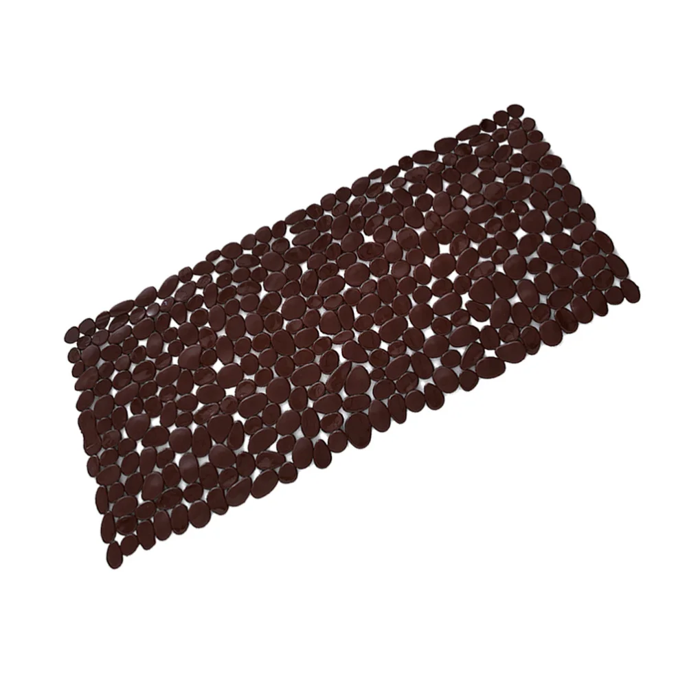 

PVC Floor Mat Bathroom Foot Mat Skid Resistance Foot Mat Shower Floor Mat (Black)