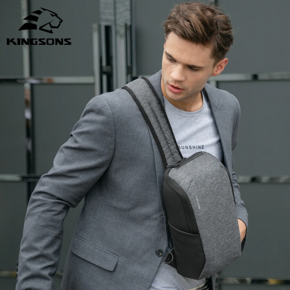 

Kingsons Sling Bag Women Multifunction Chest pack Waterproof Nylon Crossbody Bag Messenger Unisex Shoulder Bag Travel Mochilas