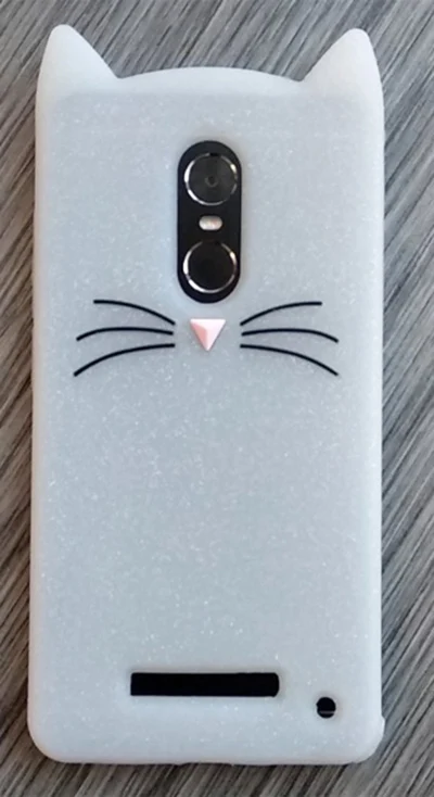 white cat Для Xiaomi Redmi Note 4 Чехол Note 4 X чехол 3D единорог Кот Кролик Мягкий силиконовый чехол для Xiaomi Redmi Note 4X Note 4 чехлы для телефонов - Цвет: white cat