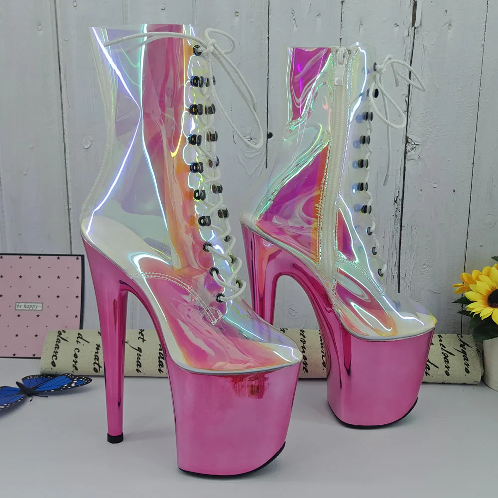 Leecabe/туфли для танцев на шесте из термопластика 20 см/8 дюймов ботинки платформе с