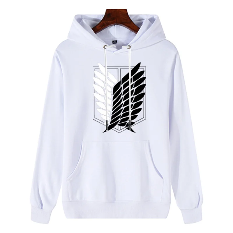

2021 Anime Hoodie Attack OnTitan Hoody Vintage Streetwear Harajuku Coats Women Unisex Loose Pocket Pullovers Sweatshirt Tops