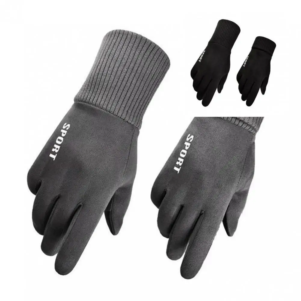

Спортивные перчатки, утолщенные легкие перчатки для верховой езды, теплые ребристые манжеты, перчатки для альпинизма, уличные перчатки, 1 па...