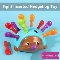 cartoon fight inserted hedgehog toy training focused on childrens fine motor hand eye coordination enlightenment toys for kids