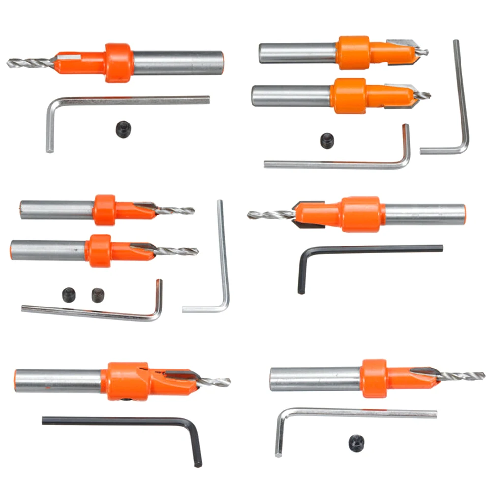 

Carbide Drill Bits Chamfer Quick Change Hex shank Drilling Woodworking