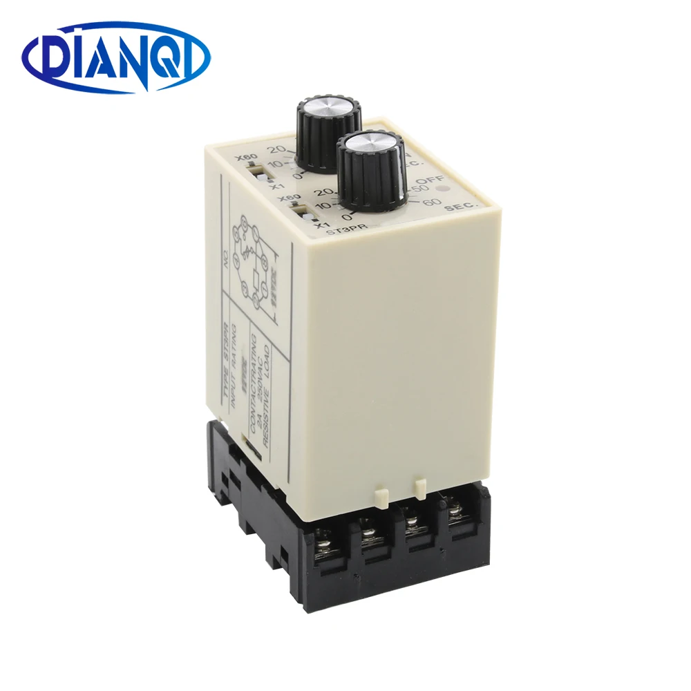 Электрическое реле времени ST3PR электронное счетное Цифровое с таймером и