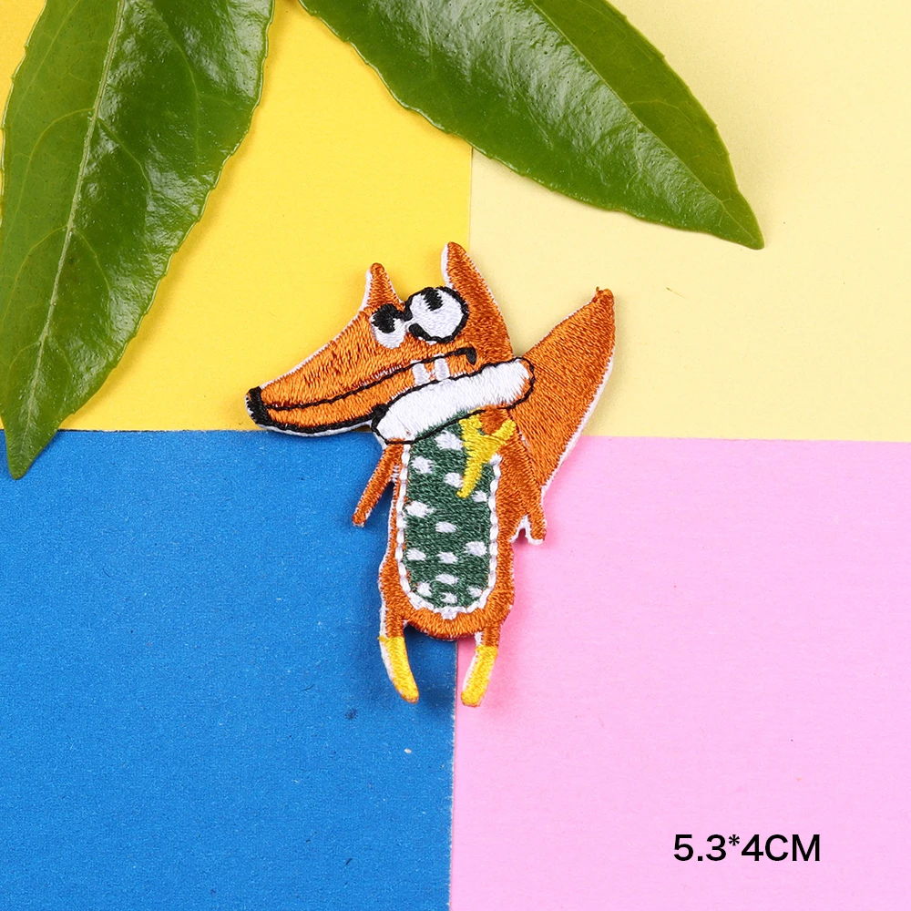 Изысканные волк нашивки в виде животных 3D &quotсделай сам&quot с вышивкой под