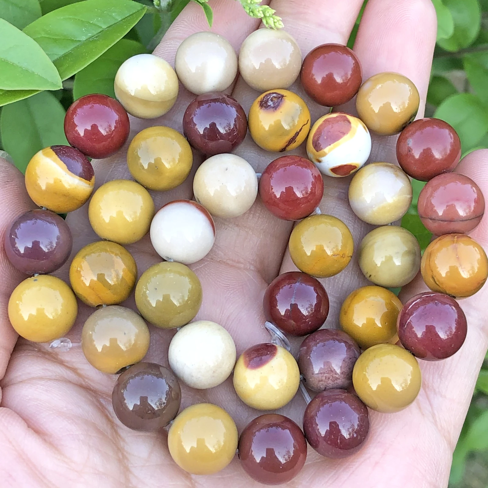 

Natural Stone Colorful Mookaite Jaspers Beads Rondelle Loose Spacer Beads For Jewelry Making 4/6/8/10MM Diy Necklace Bracelet