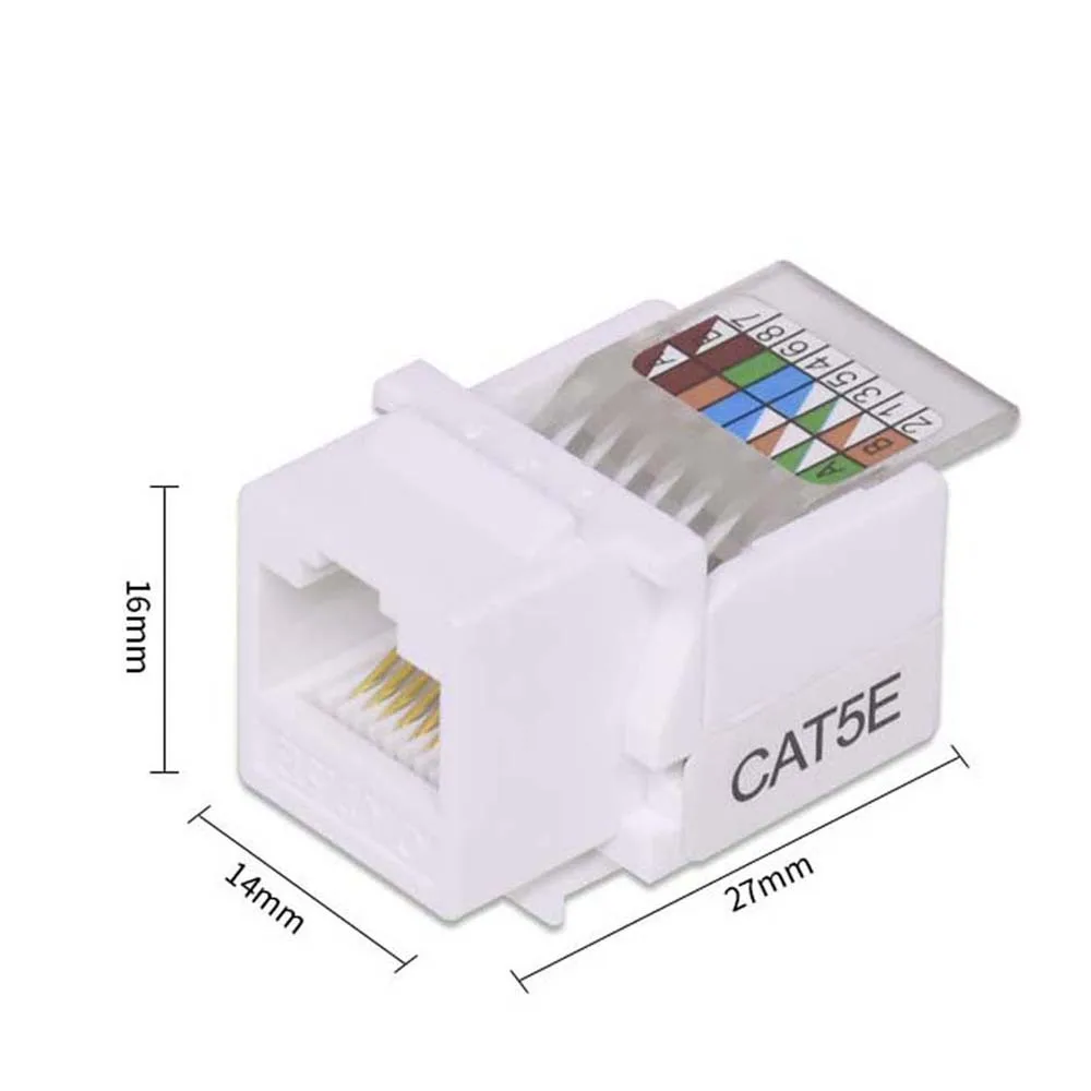5 шт. без инструментов CAT5E UTP сетевой модуль RJ45 разъем информационный компьютерный