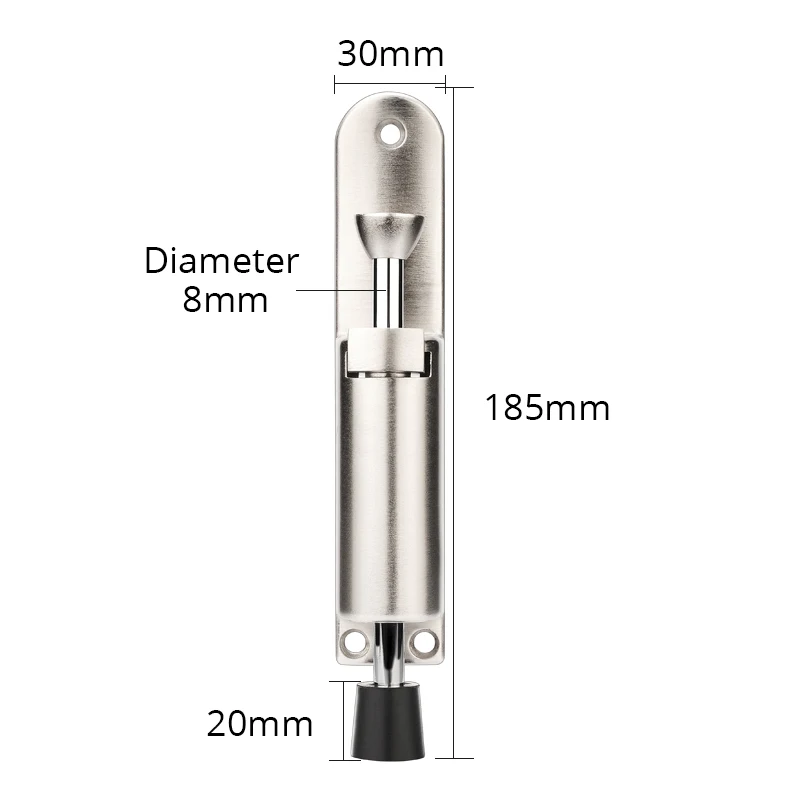 

Дверной ограничитель KAK матовый серебристый