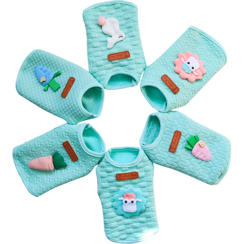 

New Cute Cat Dog Tshirt Soft Puppy Dogs Clothes Cute Pet Dog Clothes Cartoon Pet Clothing Cat Vests for Small Pets