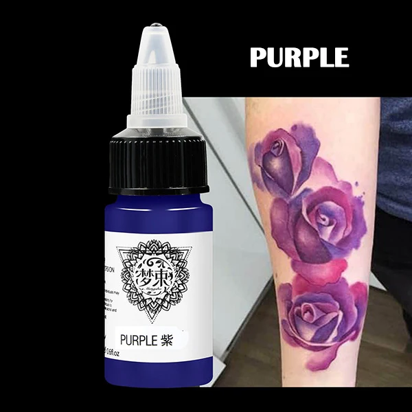 

Hot sale 18 ML Semi-permanent Tattoo Pigment Easy to Color Tattoo Ink