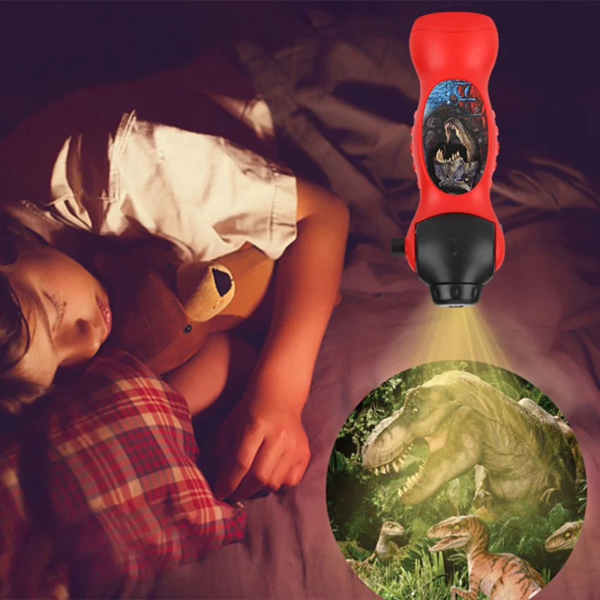 Динозавр Акула проектор ночник игрушка фонарик история сна раннее образование