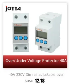 40A 220V автоматическое переподключение от перенапряжения и защиты от перенапряжения защитное устройство реле с вольтметром монитор напряжения