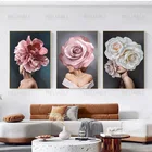 Абстрактные фотообои с фотографиями женских и женских цветов