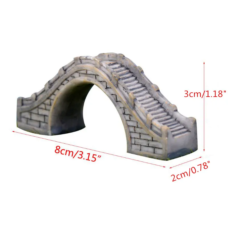 3 15 &quotмилый мини мост украшение для аквариума креативный смоляный пейзаж Ремесло