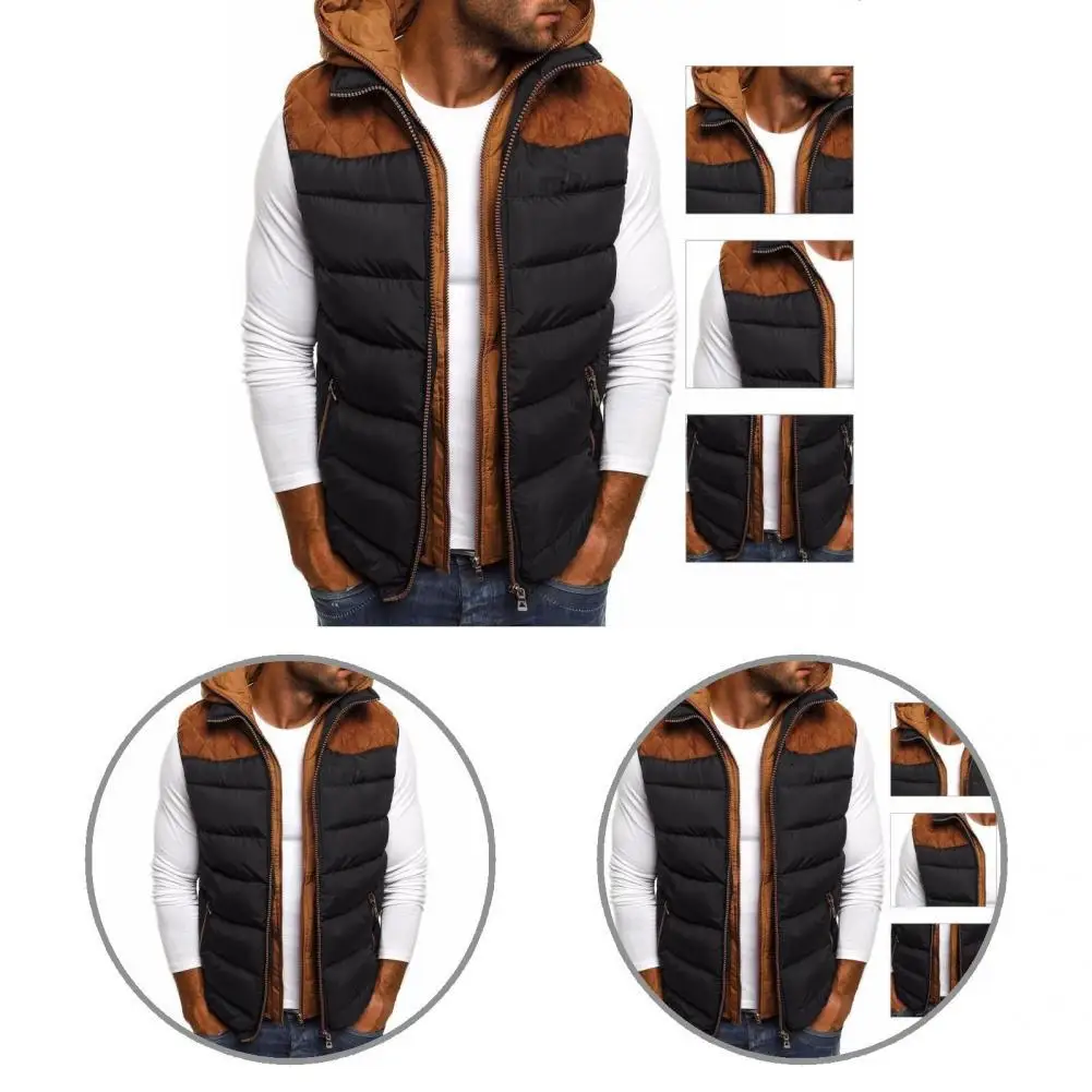 

Многоцветные теплые жилеты на молнии с капюшоном, пальто, удобный пуховик, ветрозащитный жилет для свиданий